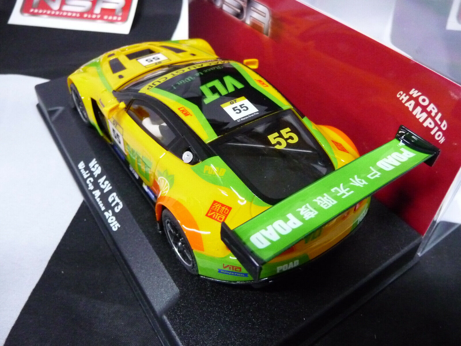 NSR - 1:32 0037AW ASV GT3 WORLD CUP MACAU 2015 NO.55 SLOT CAR ALSO SUITS SCALEXTRIC/CARRERA