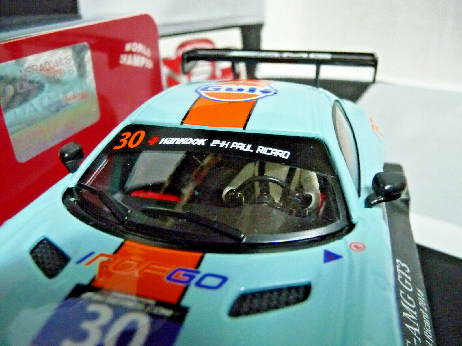 NSR - 1:32 0153SW MERCEDES AMG GULF ED 24H PAUL RICKARD NO.30 SCALEXTRI/CARRERA