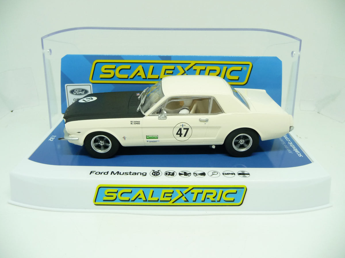 SCALEXTRIC - C4353 FORD MUSTANG BILL AND FRED SHEPHERD SLOT CAR ALSO SUITS CARRERA