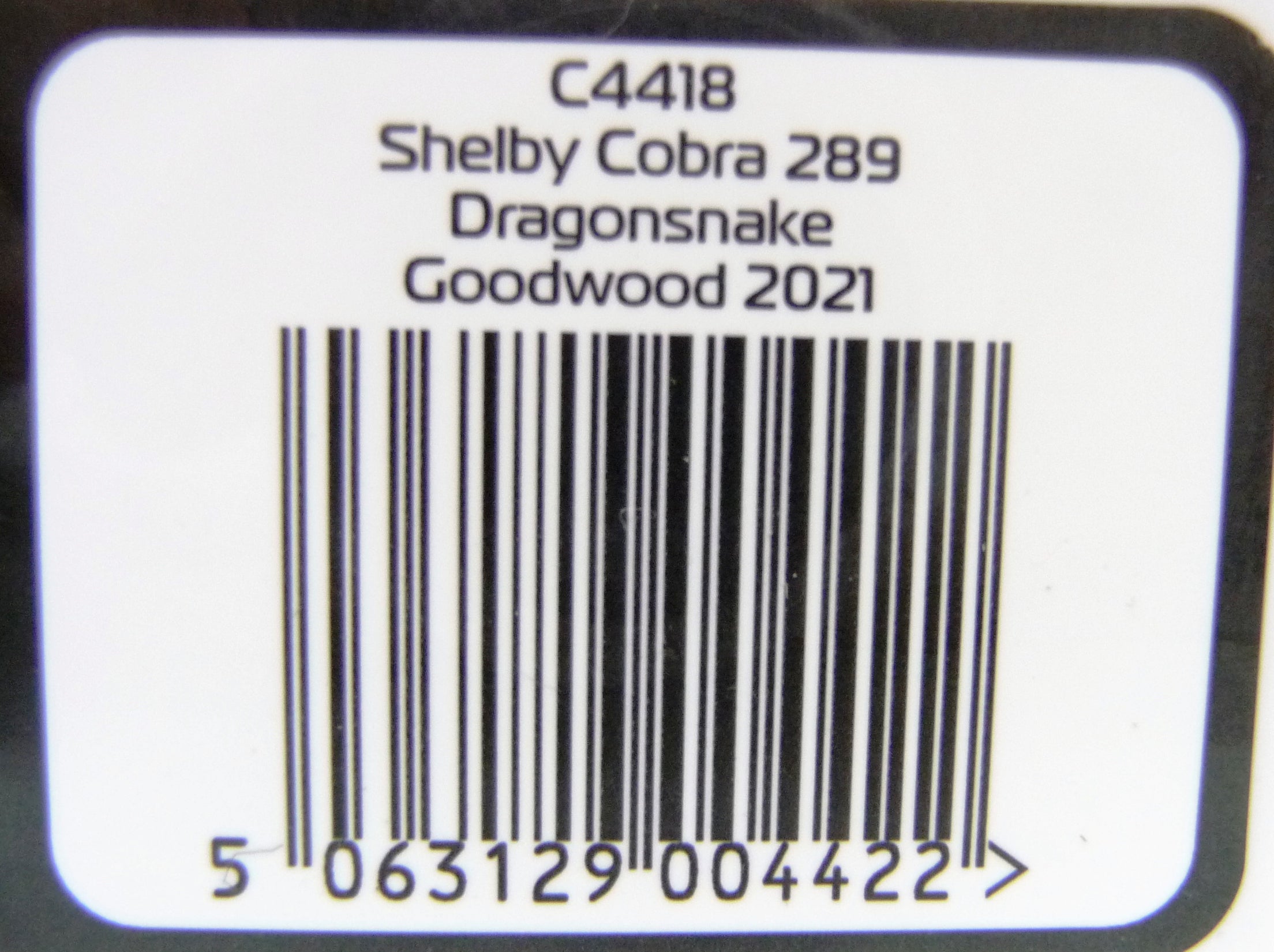 SCALEXTRIC - C4418 SHELBY COBRA 289 - DRAGON SNAKE - GOODWOOD 2021