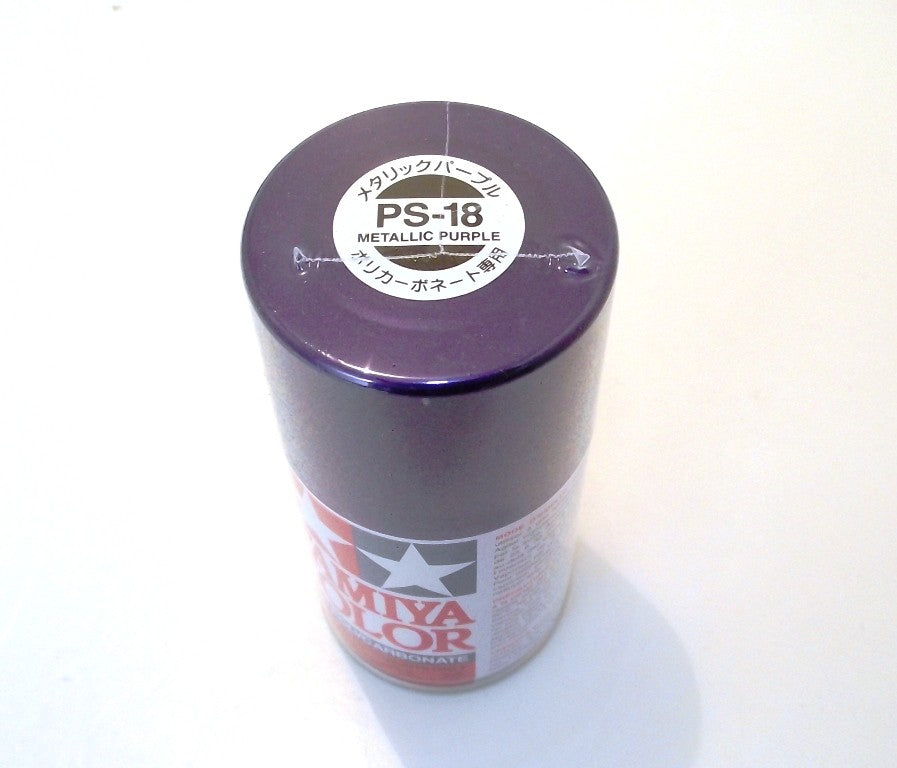 PS-18   TAMIYA POLYCARBONATE SPRAY PAINT METALLIC PURPLE
