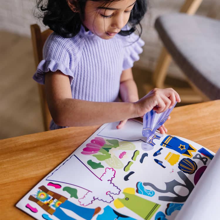 Melissa & Doug - Reusable Sticker Pad - Dress-up