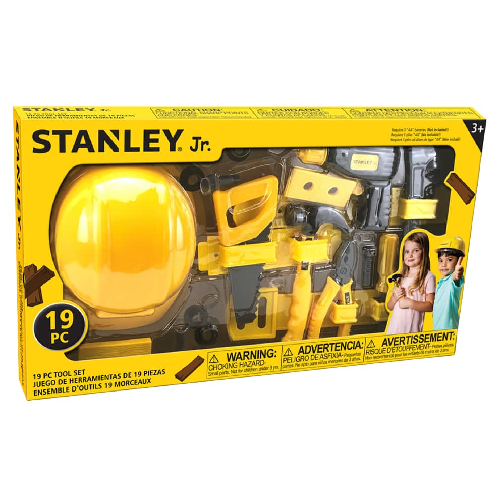 Stanley Jr. - 19 Piece Tool Set Incl Helmet