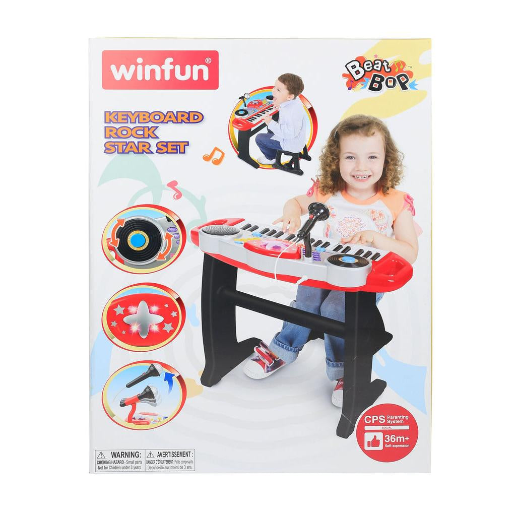 Winfun - Beat Bop Keyboard Rock Star Set