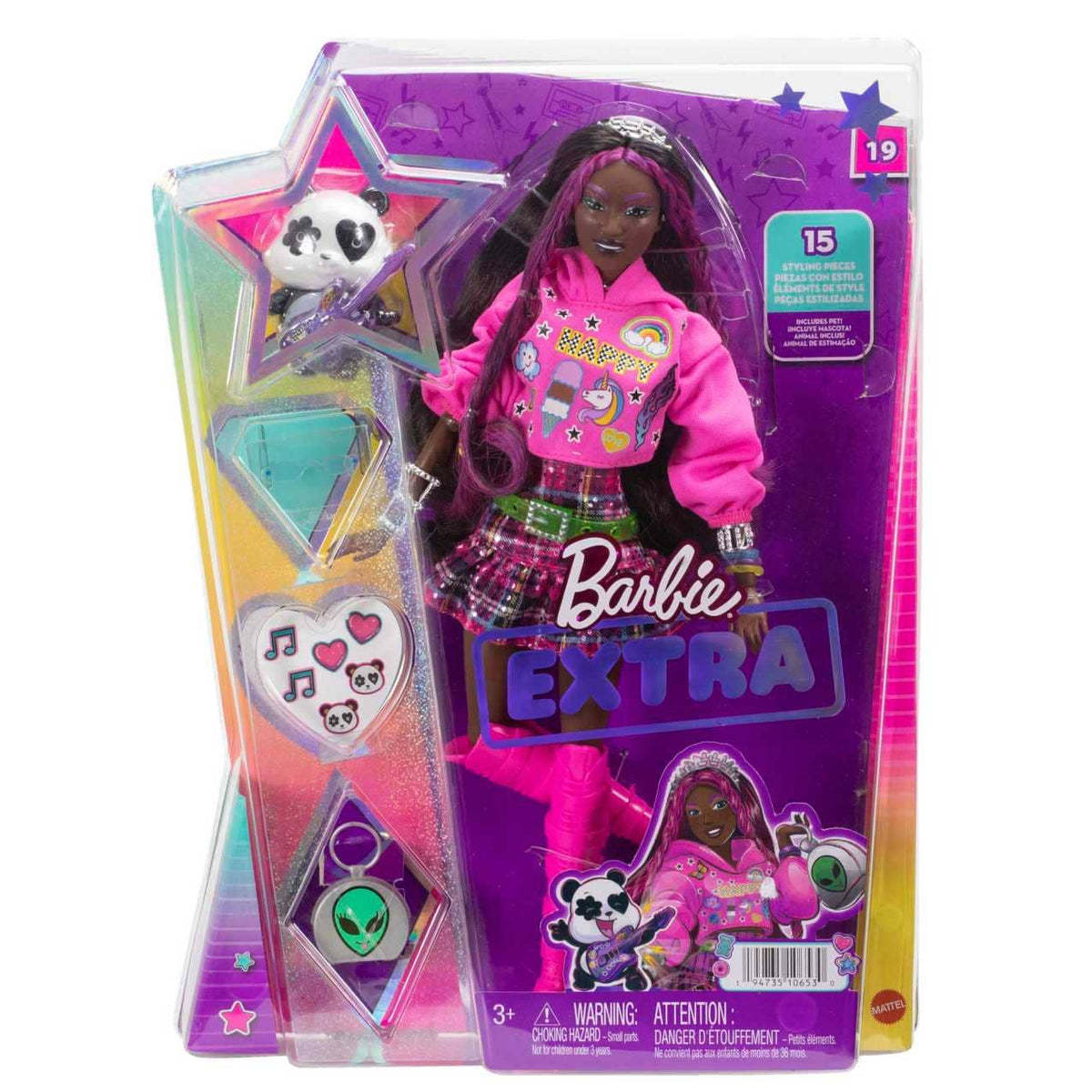 Barbie - Doll With Pet Panda Barbie Extra Kids Toys And Gifts