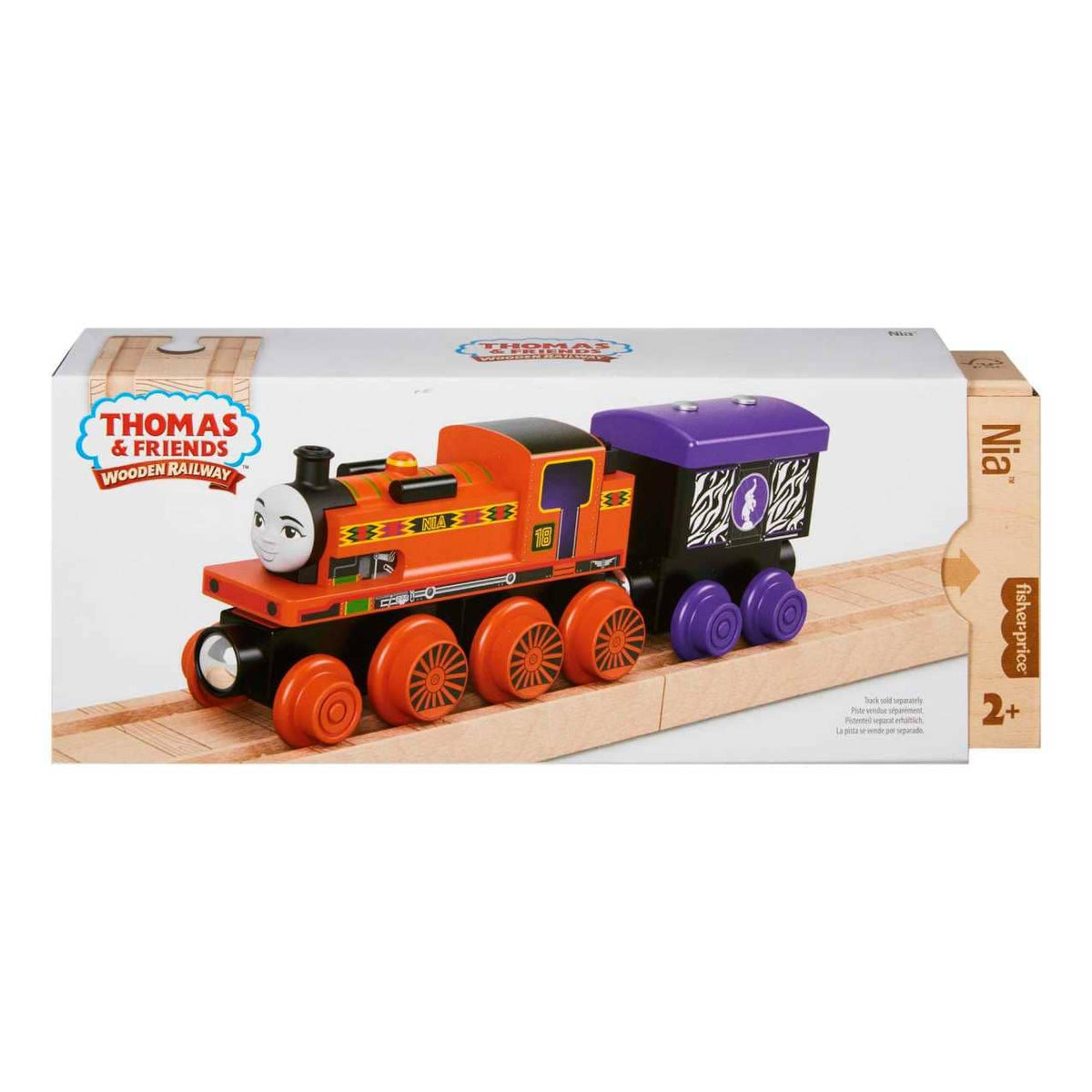 Thomas & Friends - Wooden Railway Nia Engine and Coal-Car - Fisher-Price
