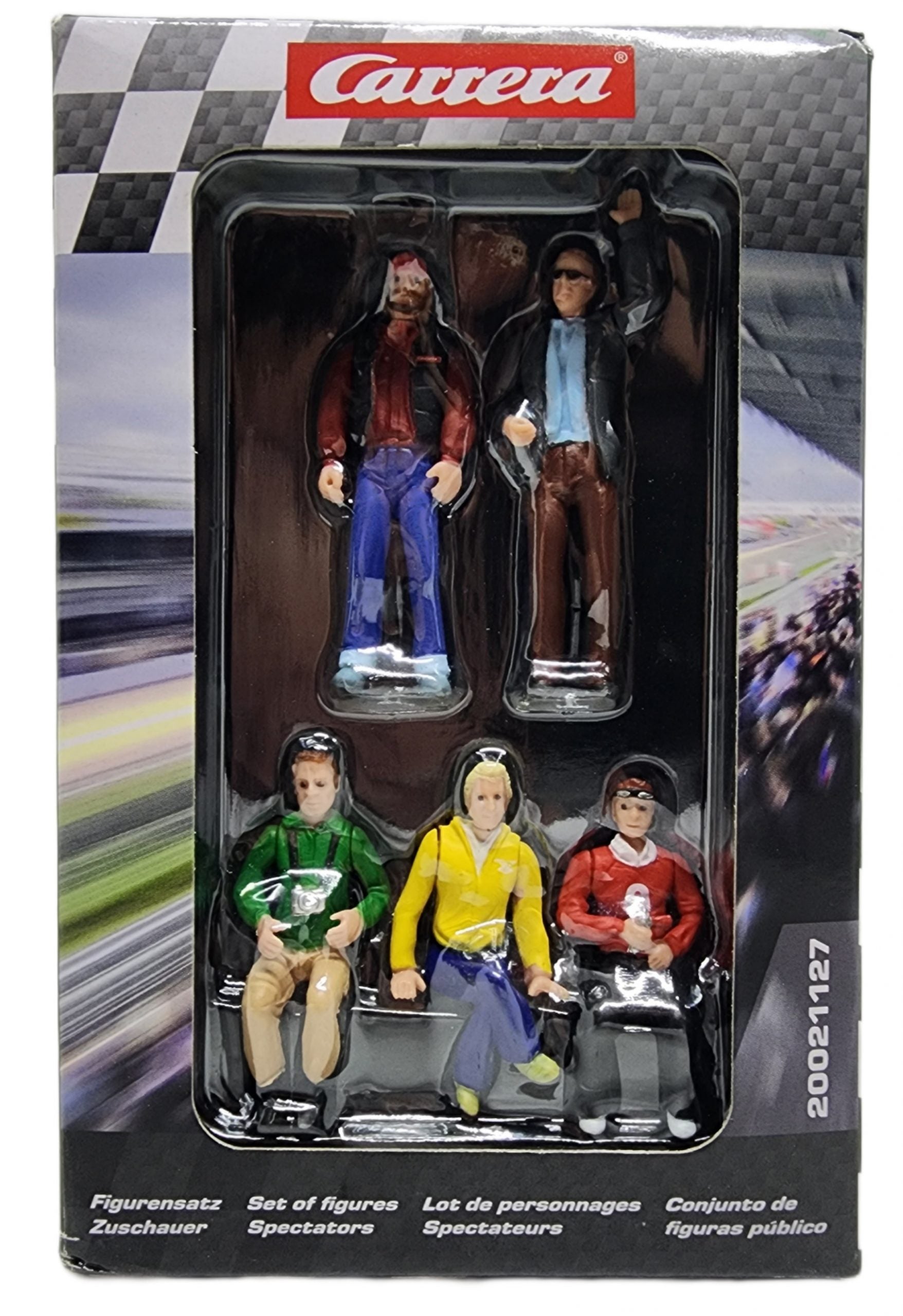 CARRERA - ACCESSORIES - SET OF FIGURES - 5 SPECTATORS - SUITS DIGITAL 1:24 1:32 AND EVOLUTION MODEL NO.20021127