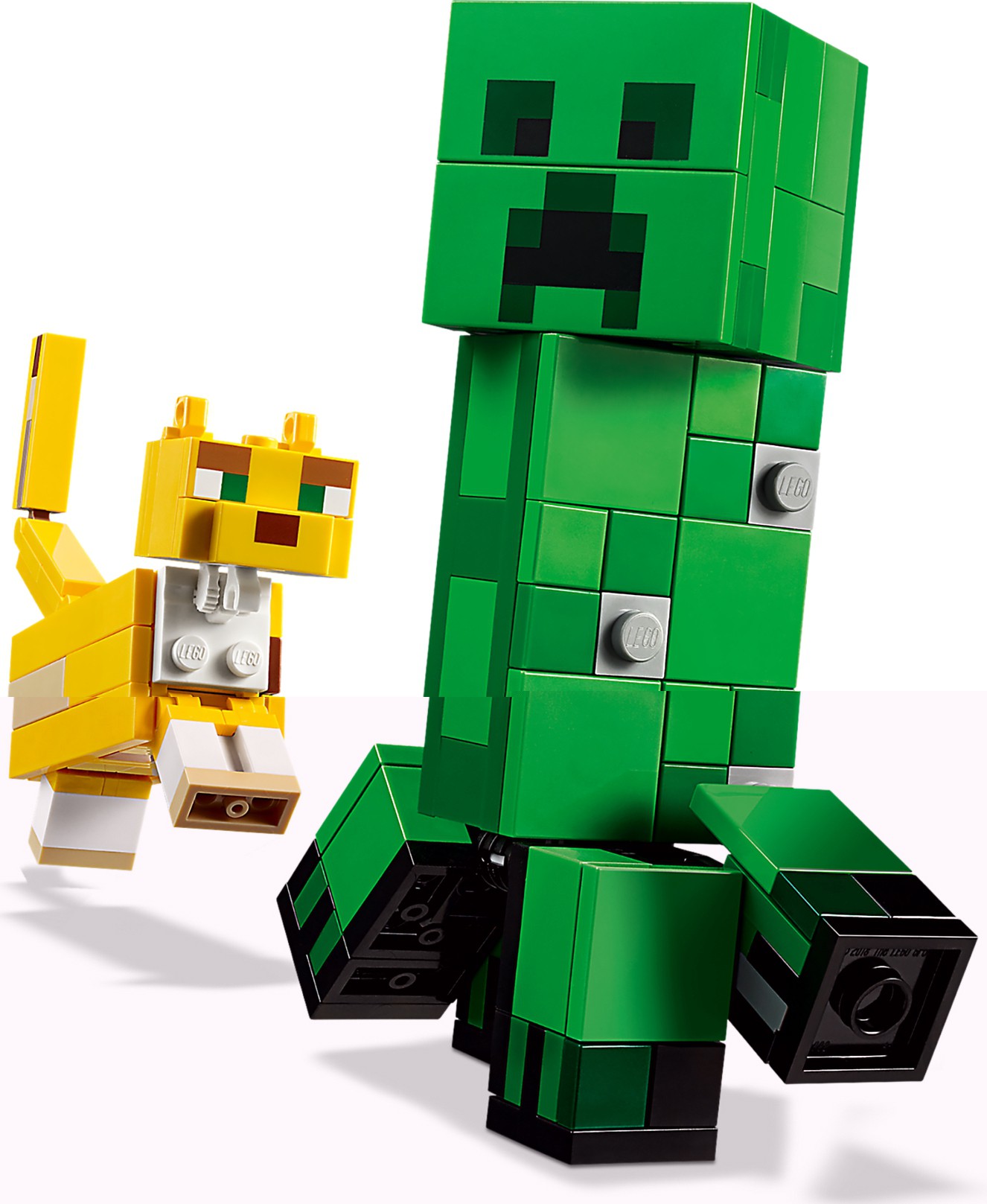 lego 21156 minecraft bigfig creeper and ocelot figures set