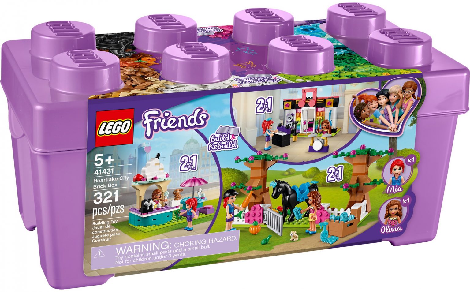 lego friends heartlake city friends brick box 41431
