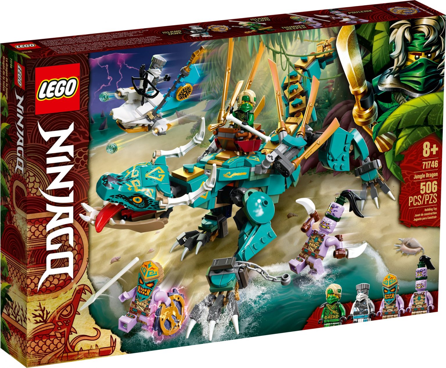 LEGO 71746 Jungle Dragon NINJAGO Tates Toys Australia The Best