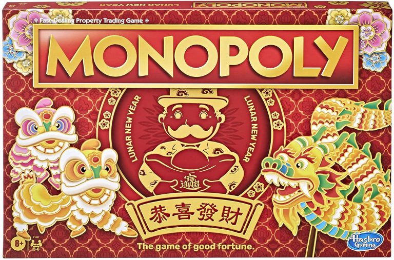 Monopoly Lunar New Year Edition Board Game Includes Chinese New Year