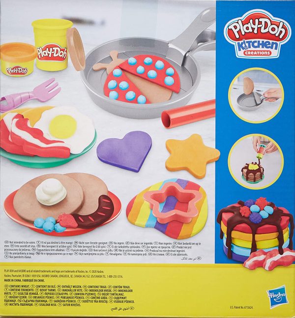 Play-doh Kitchen Creations Flip N Pancakes 14 Piece Breakfast Playset - Image 3