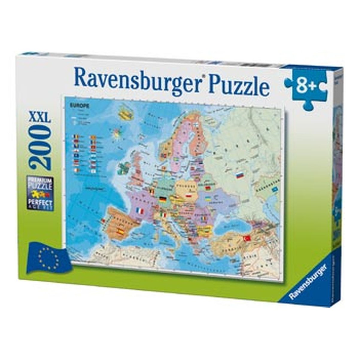 RAVENSBURGER EUROPEAN MAP JIGSAW PUZZLE 200 PIECE MDRB12841 Tates Toys Australia The Best