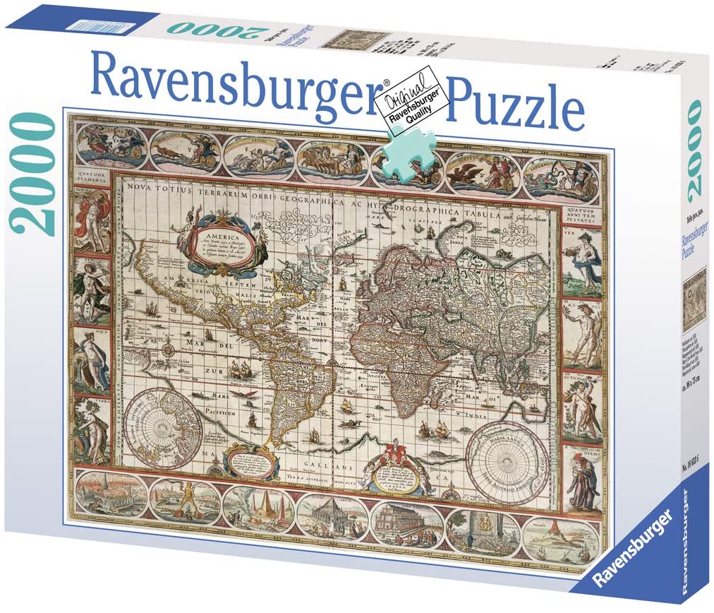 Ravensburger - Map Of The World From 1650 2000 Pieces Jigsaw Puzzle