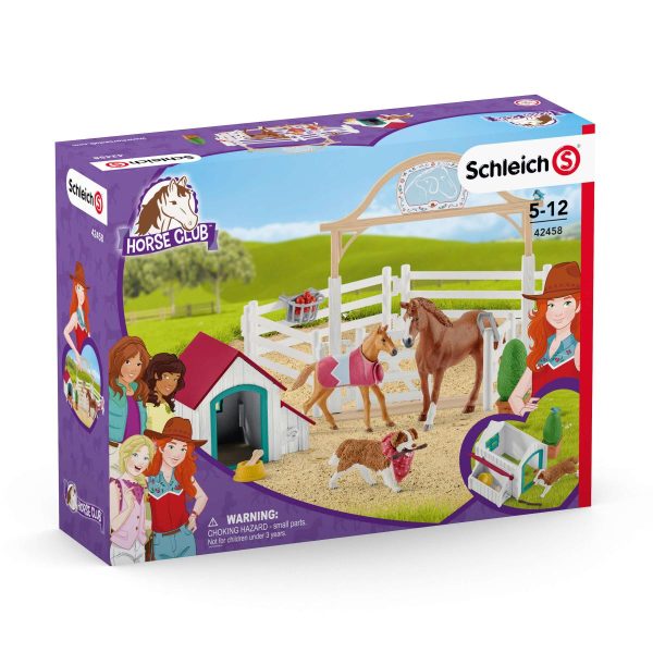 Schleich - Horse Club Hannahs Guest Horses With Ruby The Dog Playset