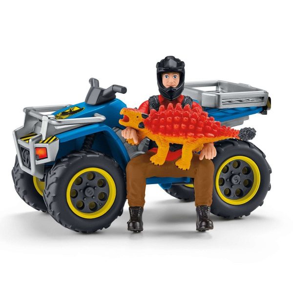 Schleich - Quad Escape From Velociraptor  Dinosaur Figurine - Image 2