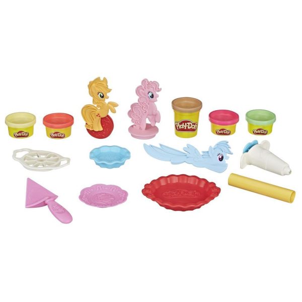 Play-doh - My Little Pony Ponyville Pies Set With 5 Play-doh - Colors  Hasbro