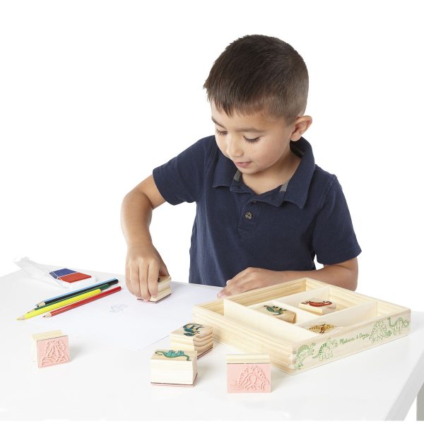 Melissa & Doug - Wooden Stamp Set - Dinosaurs - Image 2