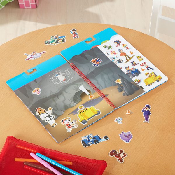 Melissa & Doug - Paw Patrol Restickable Stickers Flip-flap Pad - Classic Missions - Image 5
