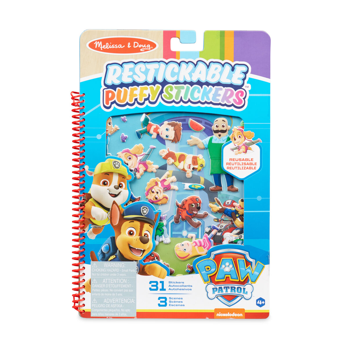 Melissa & Doug - Paw Patrol Puffy Sticker - Adventure Bay