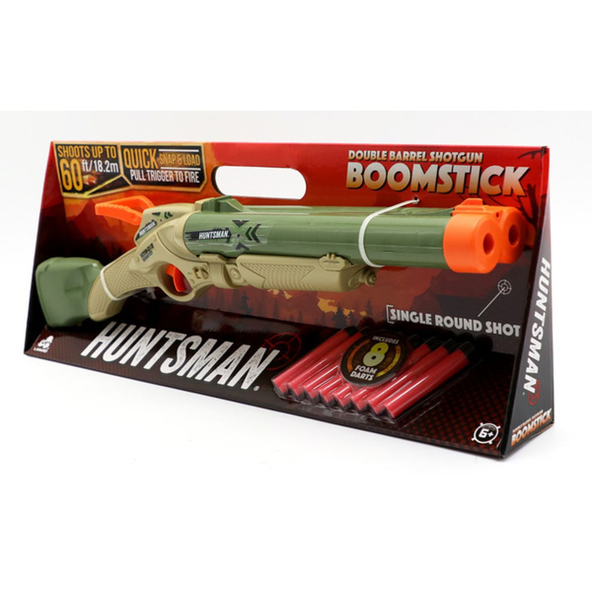 Huntsman Boomstick Double Barrel With 8 Foam Darts Art64286 Tates