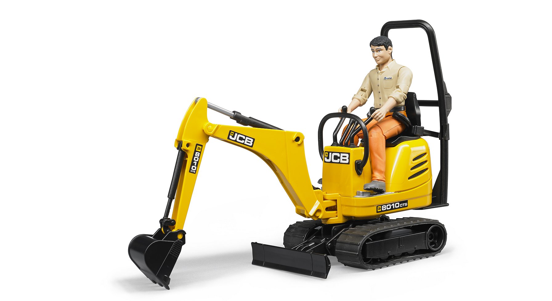 Bruder Jcb Micro Excavator 8010 Cts And Man - Bruder Construction