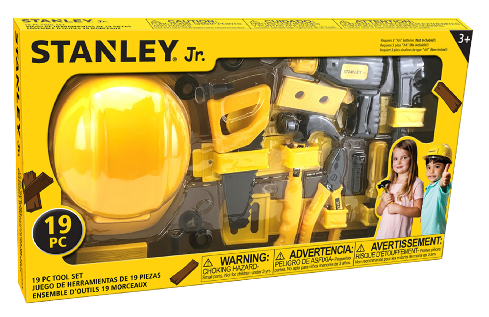 Stanley Jr - 19 Piece Tool Set Incl Helmet