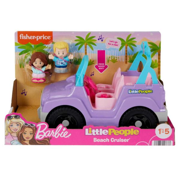 Little People Barbie With Beach Cruiser Music Sounds And 2 Figures - Fisher-Price