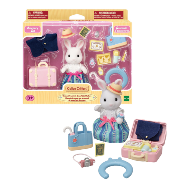 Sylvanian Families - Weekend Travel Set With Snow Rabbit Mother - Image 2
