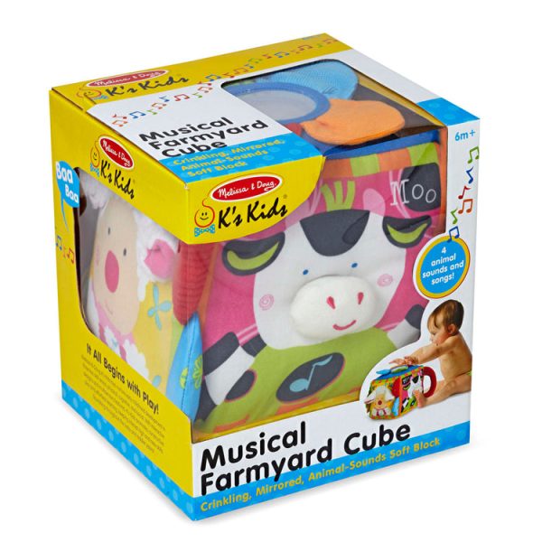 Melissa & Doug - Musical Farmyard Cube Learning Toy - Image 3