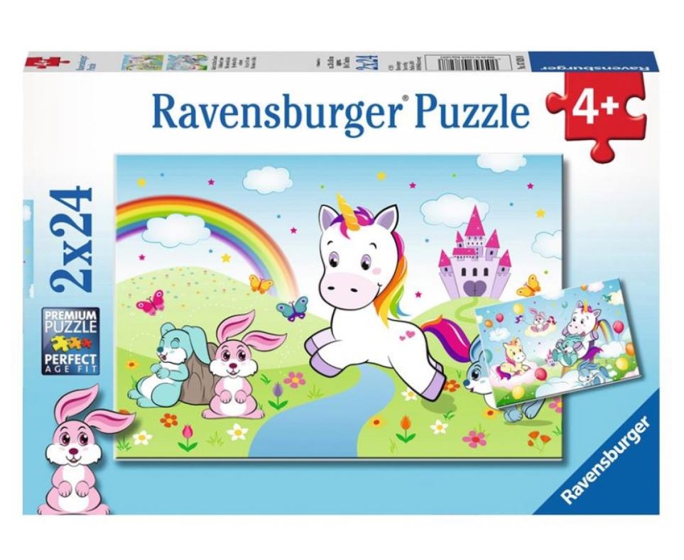 Ravensburger - Fairytale Unicorn Jigsaw Puzzle 2 X 24pc