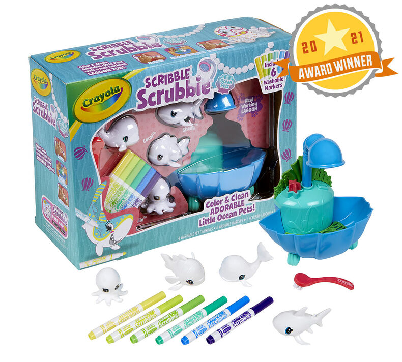 Crayola - Scribble Scrubbie Pets Blue Lagoon Playset