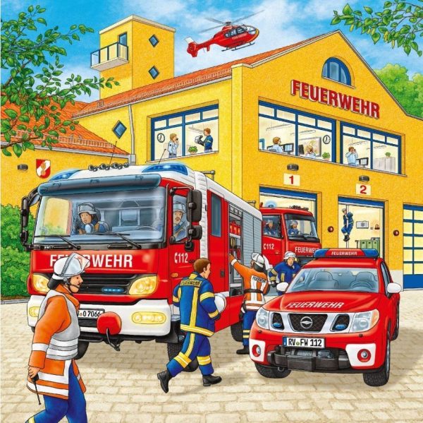 Ravensburger - Fire Brigade Run Jigsaw Puzzle 3 X 49pc - Image 2