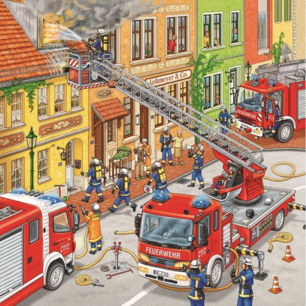 Ravensburger - Fire Brigade Run Jigsaw Puzzle 3 X 49pc - Image 3