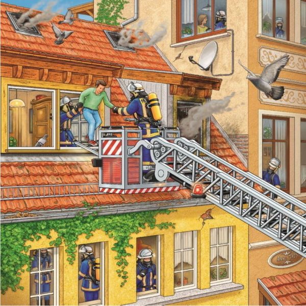 Ravensburger - Fire Brigade Run Jigsaw Puzzle 3 X 49pc - Image 4