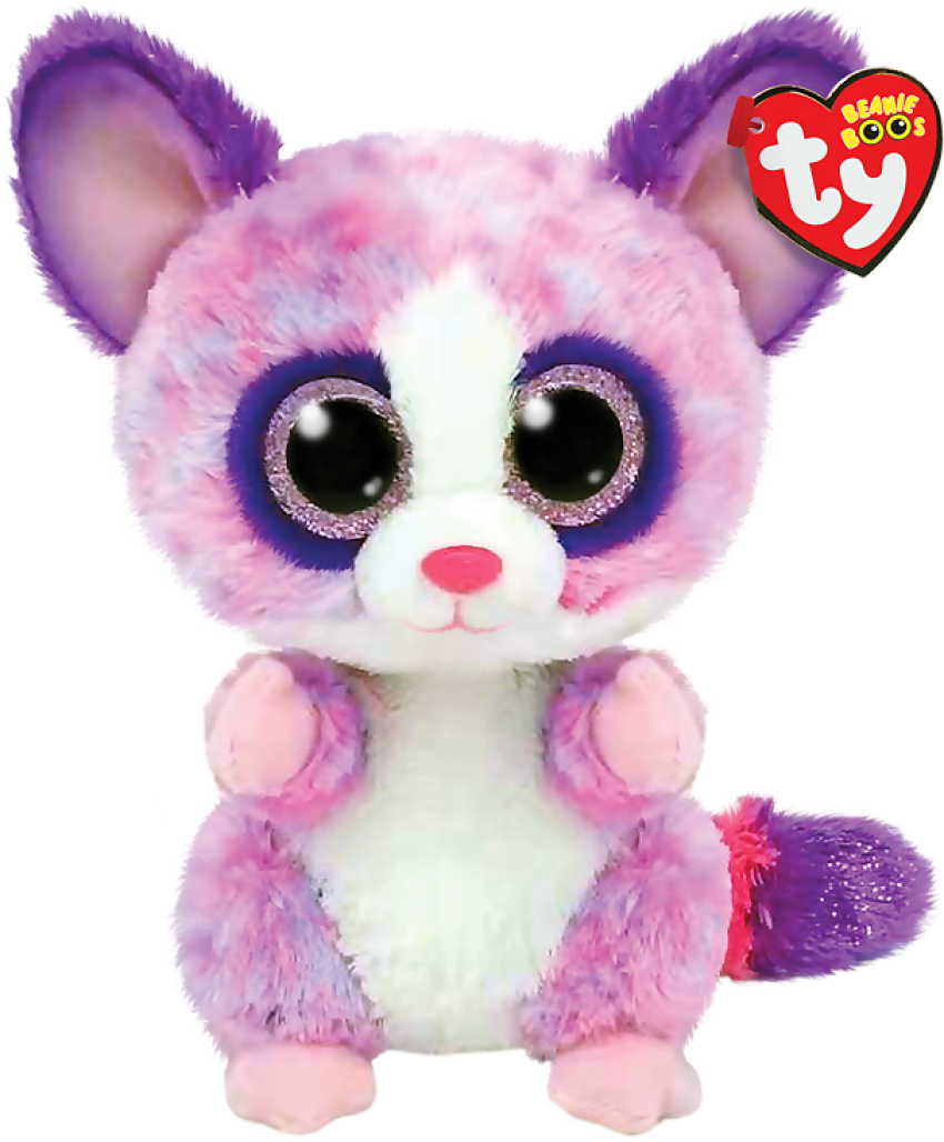 Ty - Beanie Boos - Becca Pink Bush Baby Small 15cm