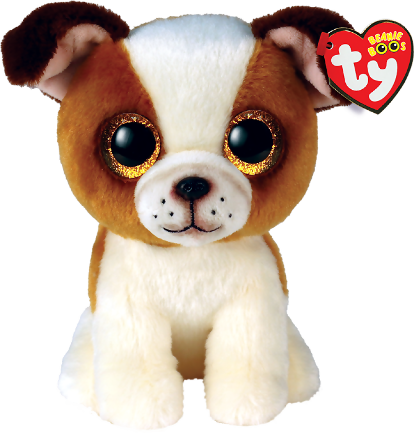 Ty - Beanie Boos - Hugo Brown And White Dog Small 15cm