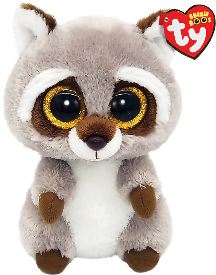 Ty - Beanie Boos - Oakie Brown Raccoon Small 15cm