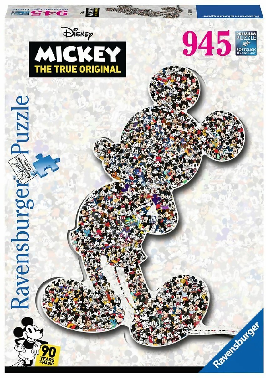 Ravensburger - Disney Mickey Mouse Shaped Jigsaw Puzzle 937pc
