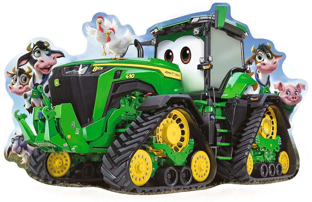 Ravensburger - John Deere Tractor Shaped Floor Jigsaw Puzzle 24pc - Image 2