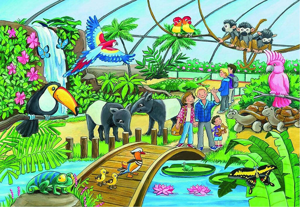 Ravensburger Early Learning Centre Welcome To The Zoo 2x24 Pieces Jigsaw Puzzle - Image 2