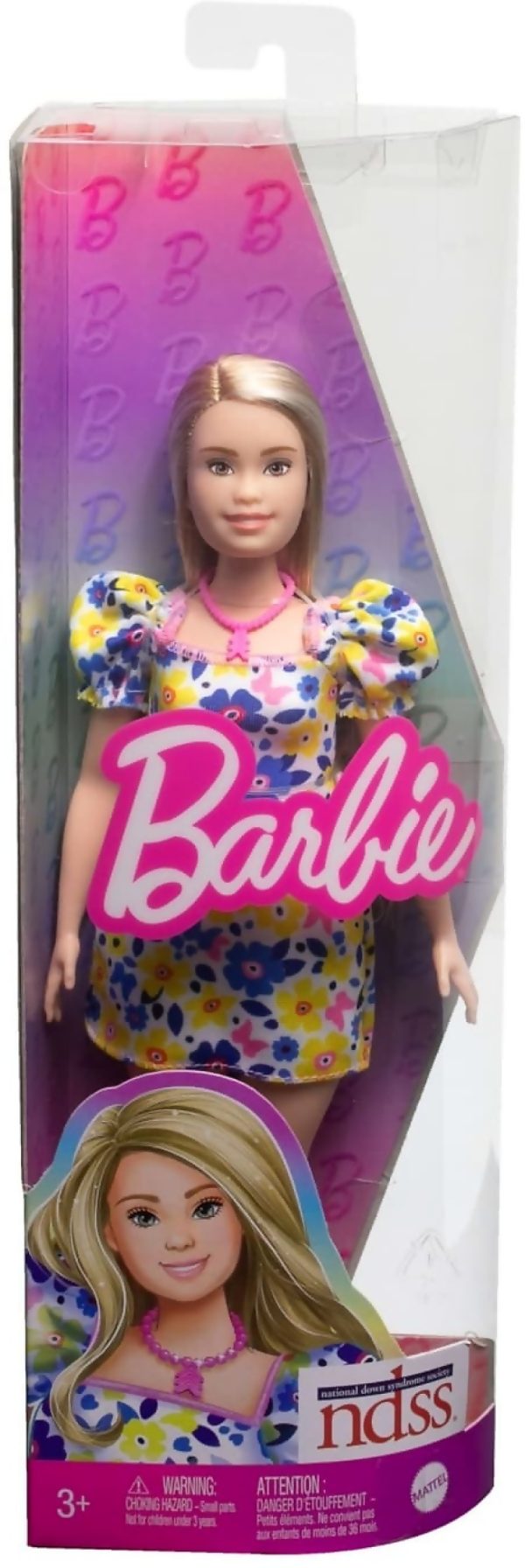 Barbie - Fashionistas Doll With Down Syndrome Wearing Floral Dress - Mattel - Image 2