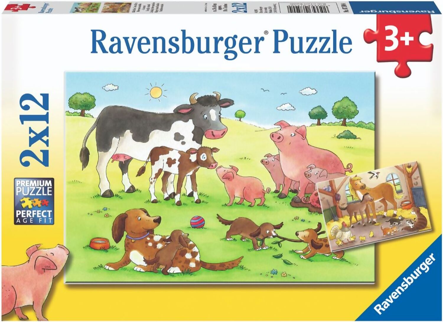 Ravensburger - Animals Children Jigsaw Puzzle 2 X 12pc