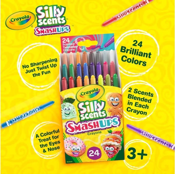 Crayola - Silly Scents Smash Ups Twistables Scented Crayons 24 Count - Image 3