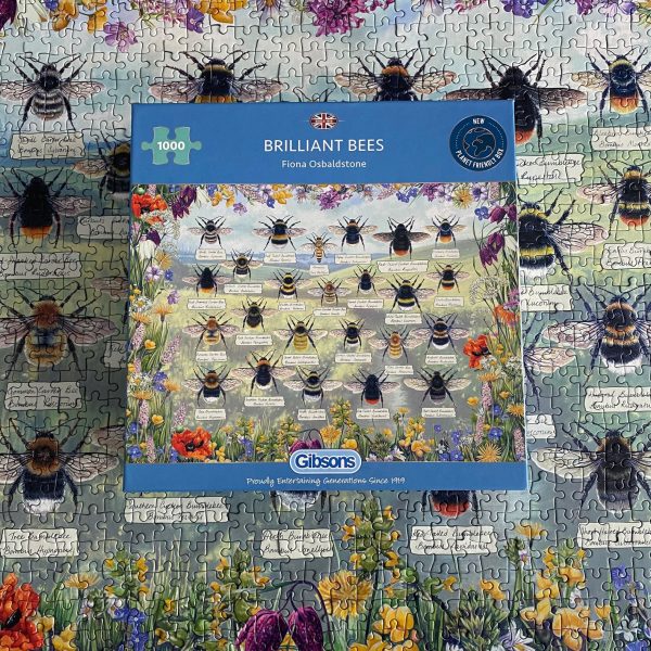 Gibsons - Brilliant Bees - Jigsaw Puzzle 1000 Pieces - Image 3