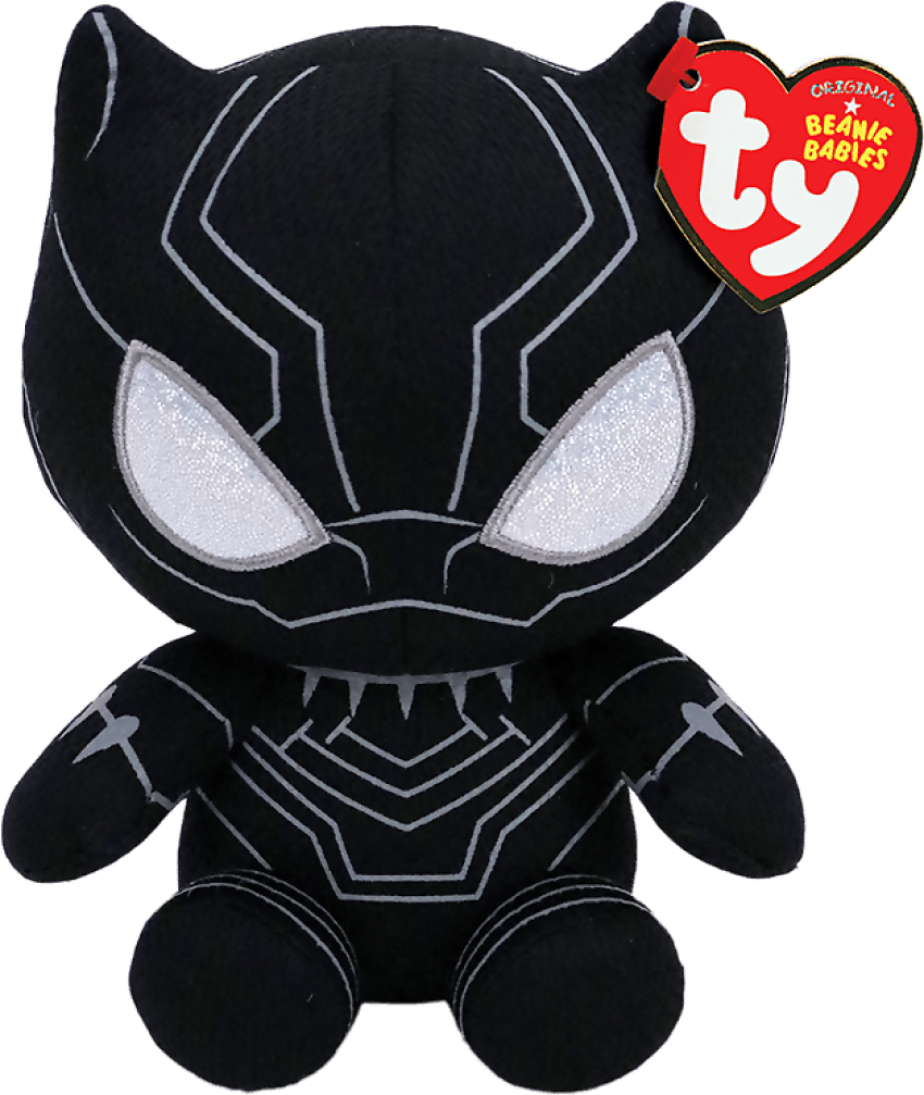 Ty - Beanie Babies - Black Panther - Marvel - Reg/Small 20cm