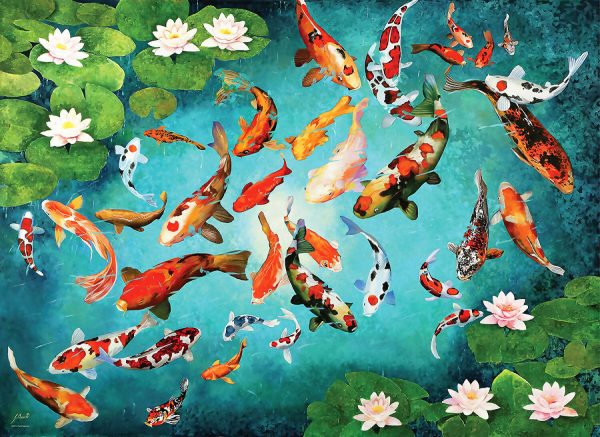 Eurographics - Koi Fish - Jigsaw Puzzle 1000pc - Image 3