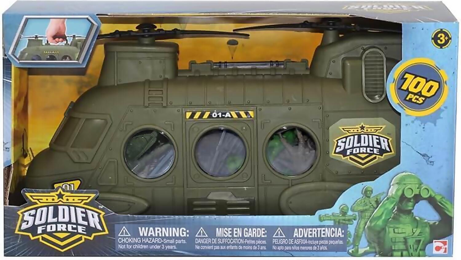 Soldier Force - 100pc Chinnok Playset