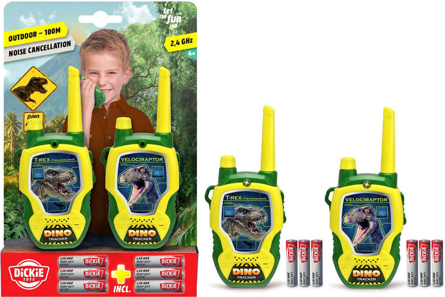 Dickie Go Real Walkie Talkie Fun 2.4 GHz Portata 80 mt, + 4 Anni, 201118195