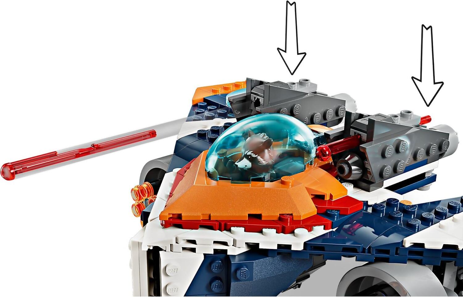 LEGO 76278 Rocket's Warbird vs. Ronan - Super Heroes Marvel - Image 6